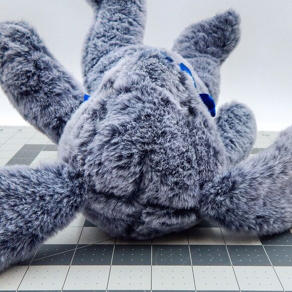 Kaisiyang Blue Bunny Rabbit Plush Bow Tie Seated Stuffed Animal 9 Inch Tag - Picture 8 of 12